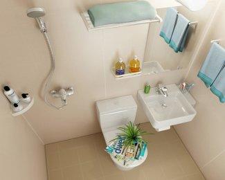 整体浴室单色系列效果图片
